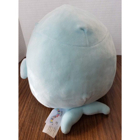 Basmina the Beluga Whale Kelly Toys Light Blue 7.5 Inch Squishmallow - Picture 4 of 8
